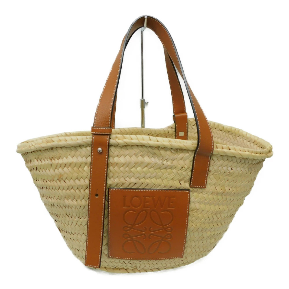 LOEWE Basket Bag Palm Leaf Calfskin Beige